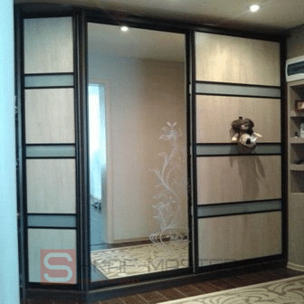 Шкаф-купе шк-11.2020 с пескоструем